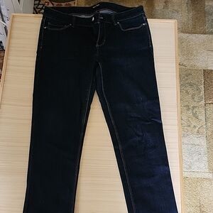 Women's Dark Blue Skinny Jeans with Stretch